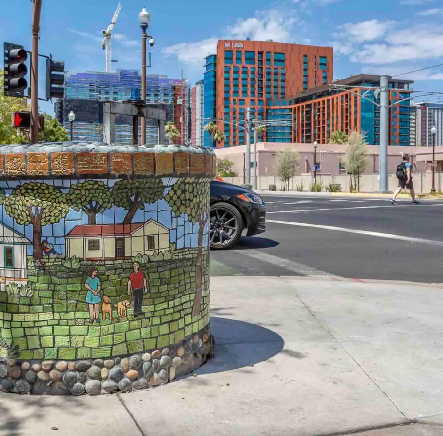 Mill Avenue and downtown Tempe
